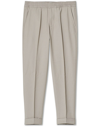 Drawstringbukser |  Terry Cropped Trousers Light Taupe