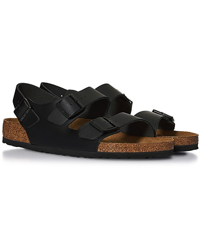 Herre | Sandaler og tøfler | BIRKENSTOCK | Milano Classic Footbed Black Leather