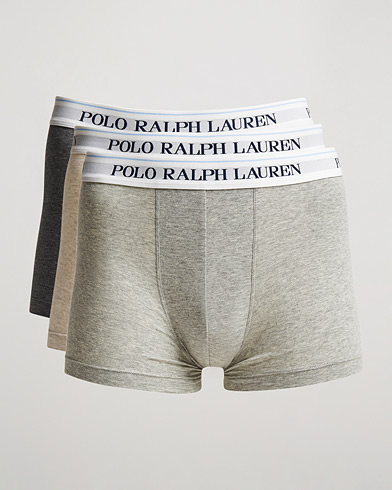 Herre | Underbukser | Polo Ralph Lauren | 3-Pack Trunk Andover Heather/Grey/Charcoal