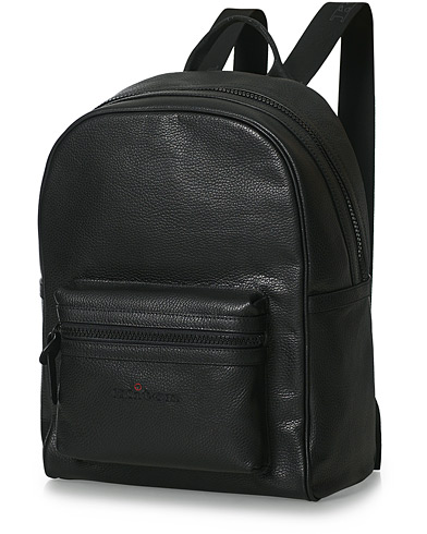 Kiton Deerskin Leather Backpack Black