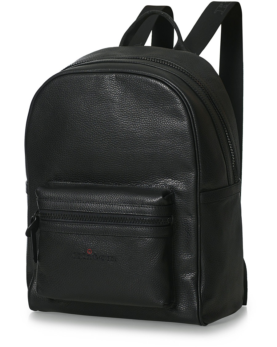 Kiton Deerskin Leather Backpack Black Kiton Deerskin Leather Backpack Black