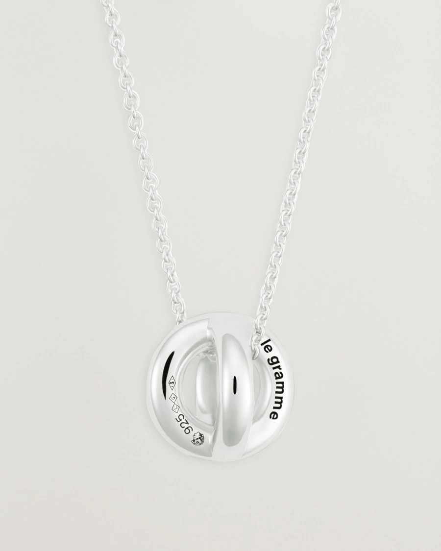 LE GRAMME Entrelacs Pendant Necklace Sterling Silver 3g – Sølv