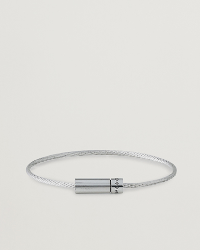 Herre | Contemporary Creators | LE GRAMME | Horizontal Cable Bracelet Polished Sterling Silver 7g