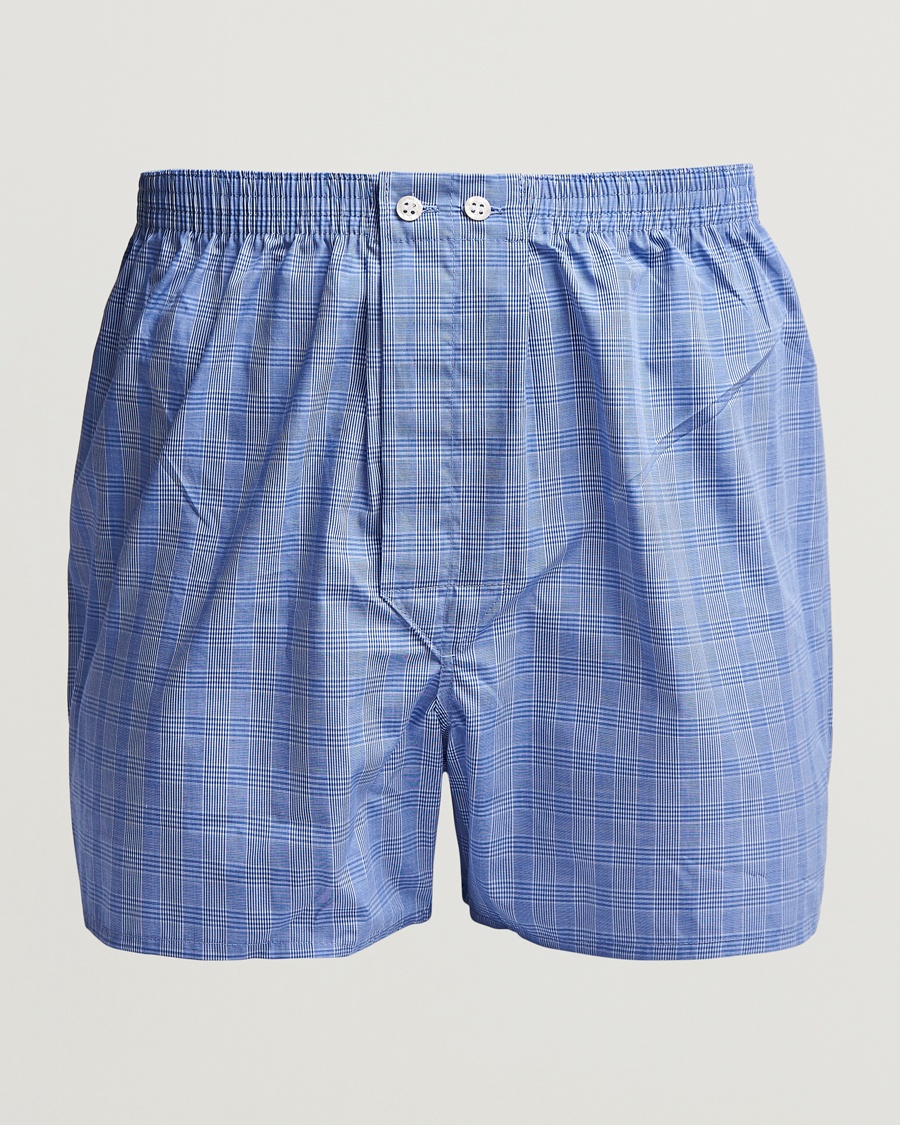 Herre | Boksershorts | Derek Rose | Classic Fit Cotton Boxer Shorts Blue