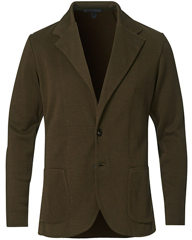 Herre | Strikkede blazere  | Lardini | Knitted Cotton Blazer Brown