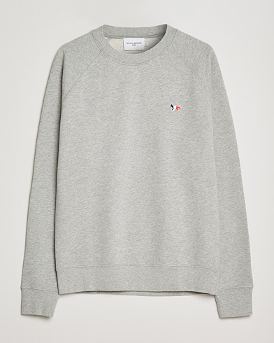 Herre | Grå gensere | Maison Kitsuné | Tricolor Fox Sweatshirt Grey Melange