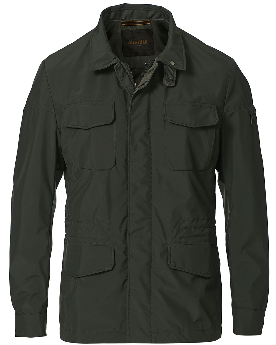 Herre | MooRER | MooRER | Waterproof Nylon Field Jacket Forest