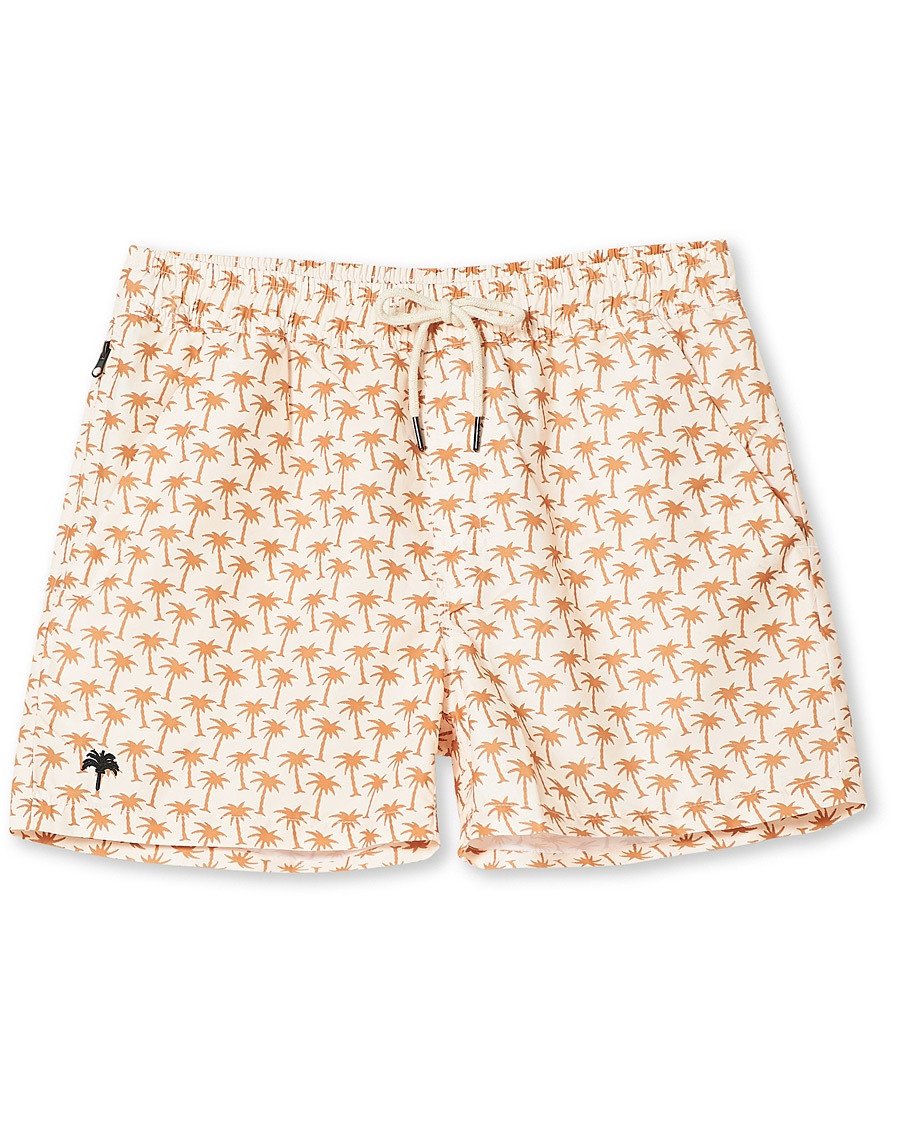 OAS Printed Swim Shorts Beige Palm OAS Printed Swim Shorts Beige Palm
