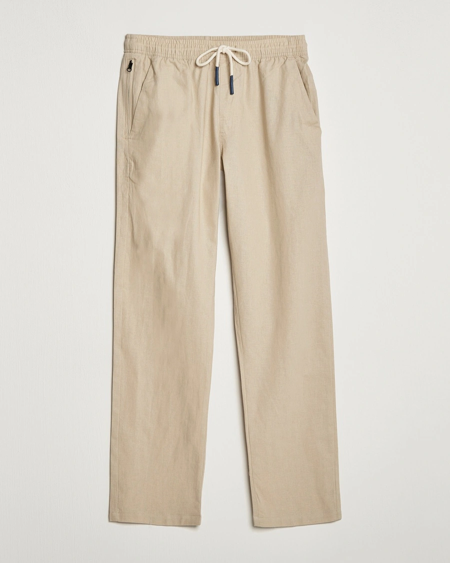 Herre | Linbukser | OAS | Linen Long Pants Beige