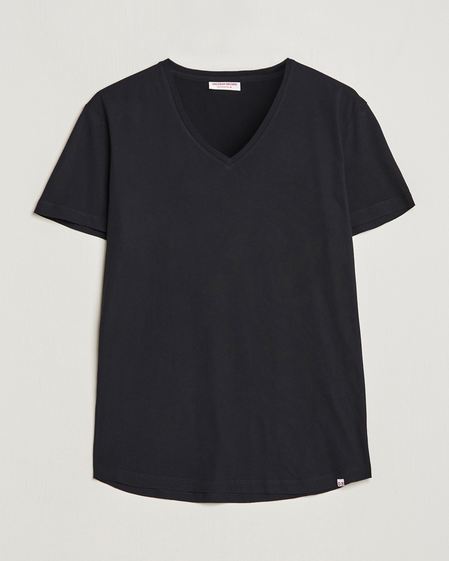 Herre | Orlebar Brown | Orlebar Brown | OB V-Neck Tee Black