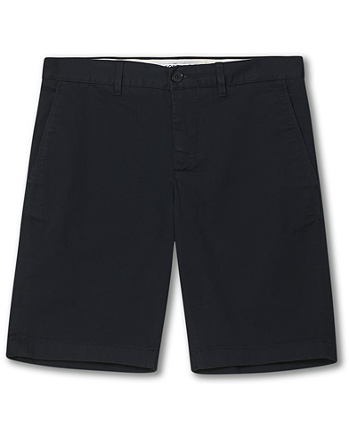 Chinosshorts |  Slim Fit Stretch Cotton Bermuda Shorts Navy Blue