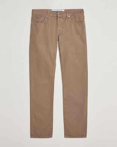 Italian Department |  Bard Garment Dyed Gabardine Trousers Khaki