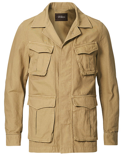 Herre |  | Oscar Jacobson | Wester Cotton Field Jacket Beige