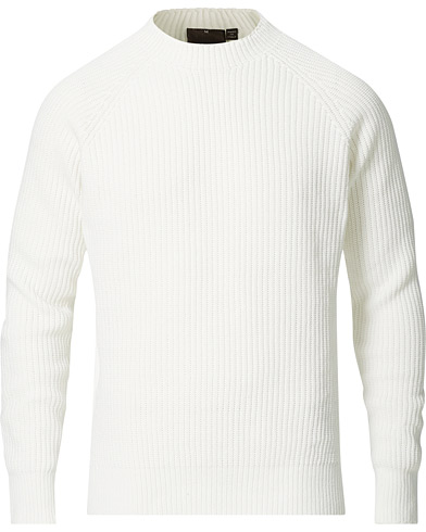 Herre |  | Oscar Jacobson | Salman Garment Dye Cotton Sweater White