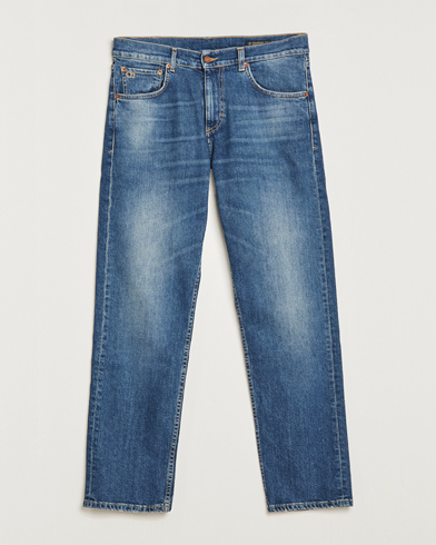 Herre | Oscar Jacobson | Oscar Jacobson | Johan Straight Fit Cotton Stretch Jeans Vintage Wash