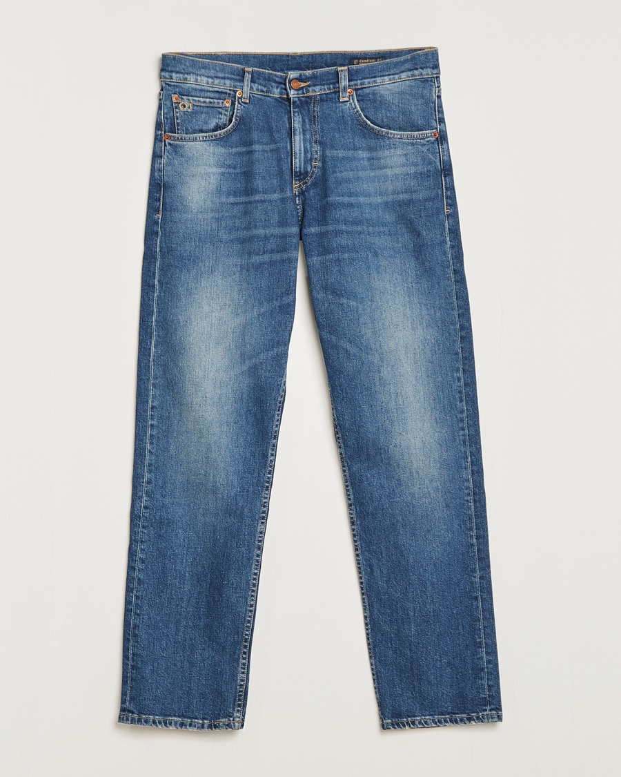 Herre | | Oscar Jacobson | Johan Straight Fit Cotton Stretch Jeans Vintage Wash