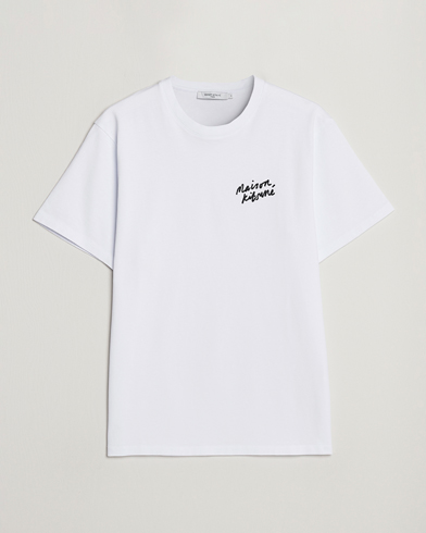 Herre | Kortermede t-shirts | Maison Kitsuné | Mini Handwriting T-Shirt White