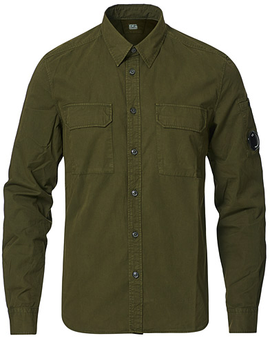  |  Garment Dyed Gabardine Shirt Jacket Olive