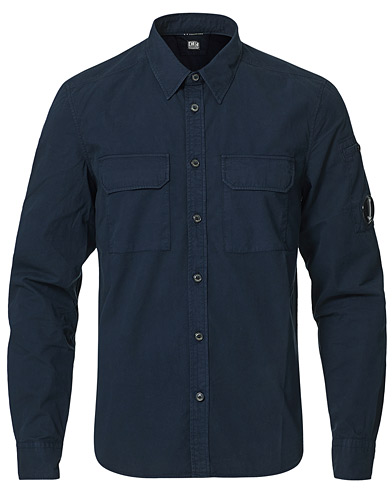  |  Garment Dyed Gabardine Shirt Jacket Navy