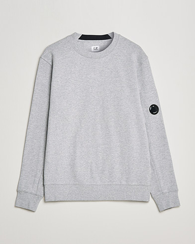 Herre |  | C.P. Company | Diagonal Raised Fleece Lens Sweatshirt Grey Mel