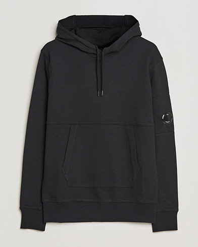 Herre | C.P. Company | C.P. Company | Diagonal Raised Fleece Hooded Lens Sweatshirt Black