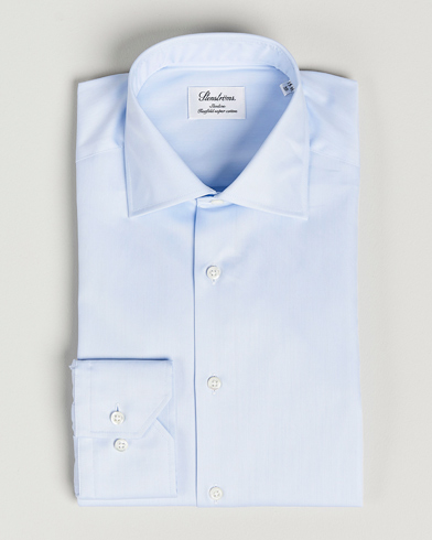 Herre | Stenströms | Stenströms | Slimline Cut Away Shirt Light Blue