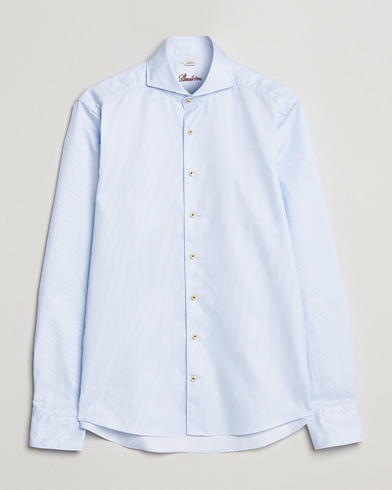  |  Slimline Pinstriped Casual Shirt Light Blue