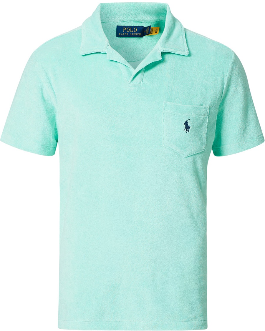 Polo Ralph Lauren Lightweight Cotton Terry Polo Aqua Verde Polo Ralph Lauren Lightweight Cotton Terry Polo Aqua Verde