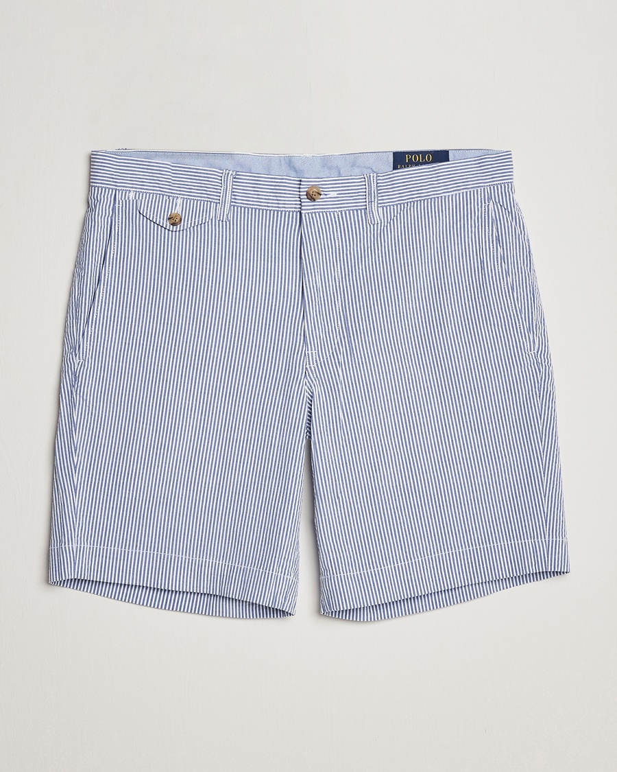 Herre | Shorts | Polo Ralph Lauren | Bedford Seersucker Shorts Blue/White