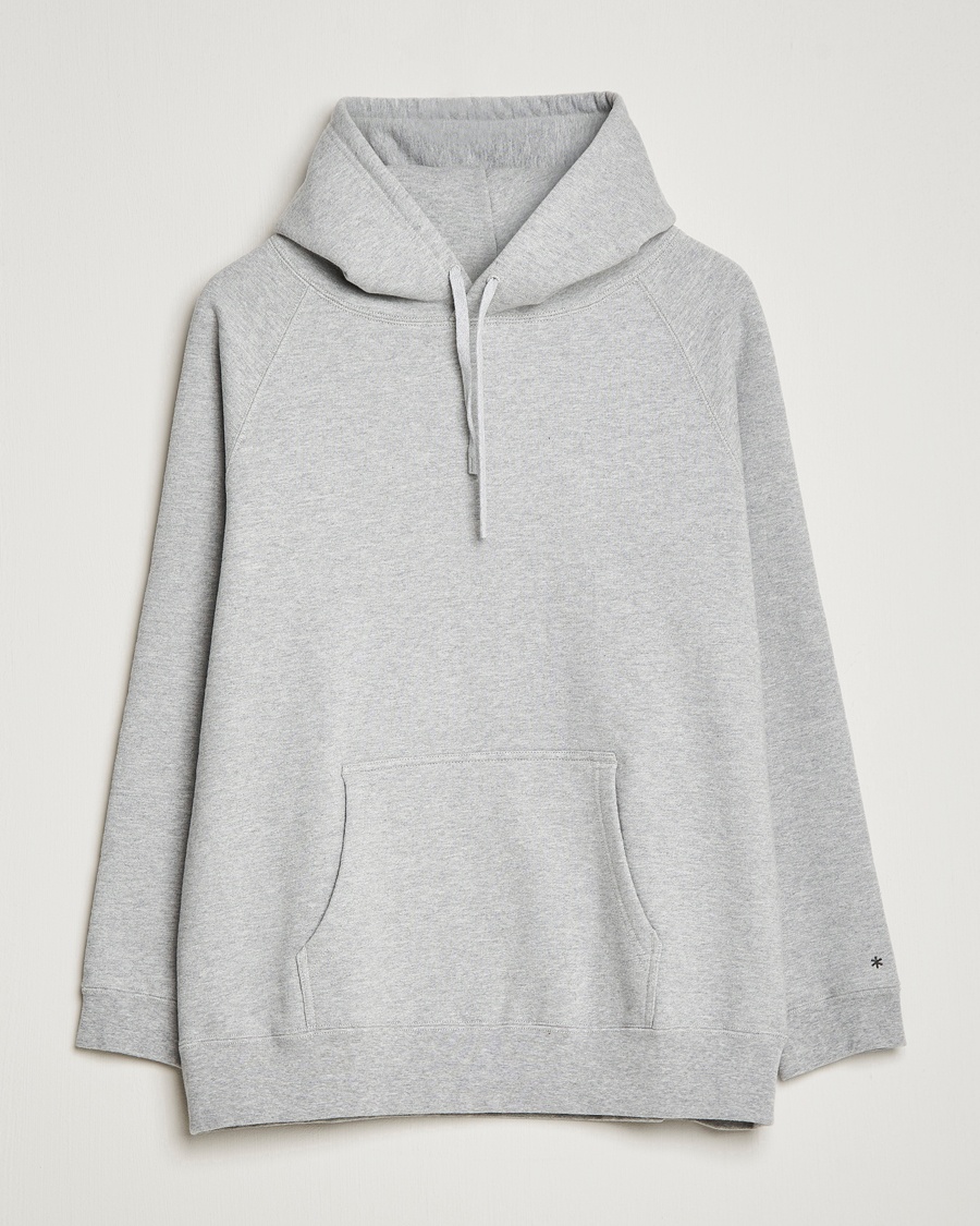 Herre | | Snow Peak | Recycled Cotton Hoodie Medium Grey