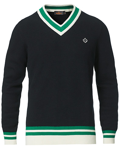 Herre |  | Morris | Willoughby V-Neck Cricket Sweater Navy