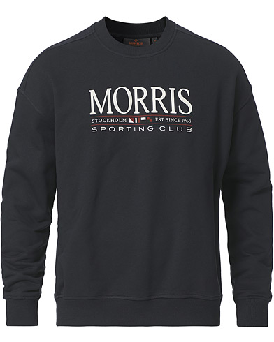 Morris Buxton Logo Sweatshirt Navy