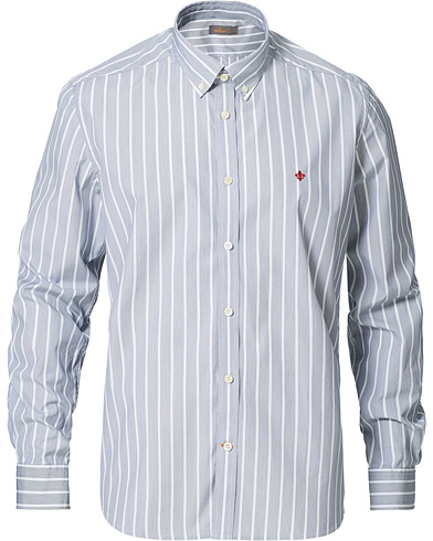 |  Poplin Striped Button Down Shirt Navy/White