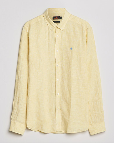 Morris Douglas Linen Shirt Yellow