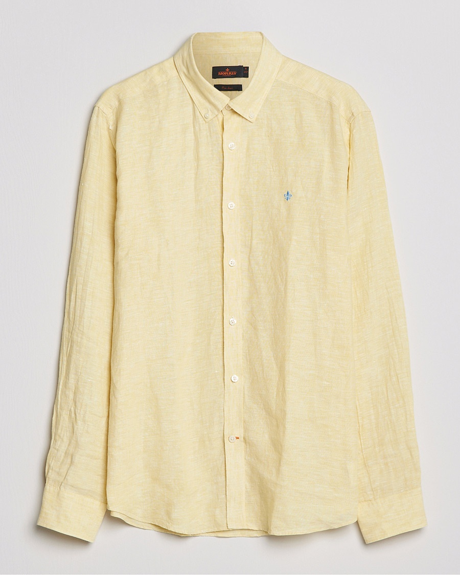 Morris Douglas Linen Shirt Yellow Morris Douglas Linen Shirt Yellow