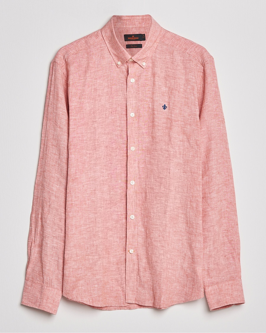 Morris Douglas Linen Shirt Orange Morris Douglas Linen Shirt Orange