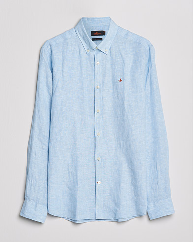 Morris Douglas Linen Shirt Light blue