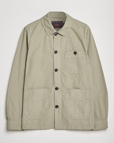 Herre | Skjorter | Morris | Morley Ripstop Shirt Jacket Light Green