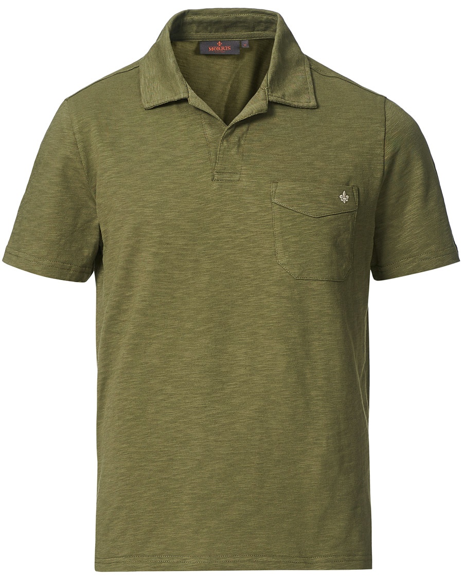 Morris Clopton Cotton Blend Polo Olive Morris Clopton Cotton Blend Polo Olive