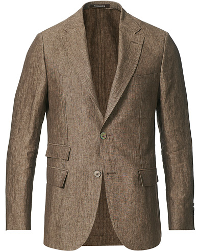 Herre |  | Morris Heritage | Keith Linen Suit Blazer Brown