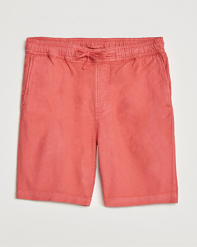 Herre | Linshorts | Morris | Winward Linen Drawstring Shorts Red