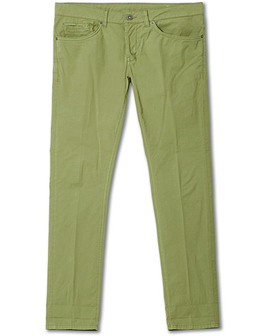 Herre | 5-Pocket-Trouser | Dondup | George Gabardine 5-Pocket Green