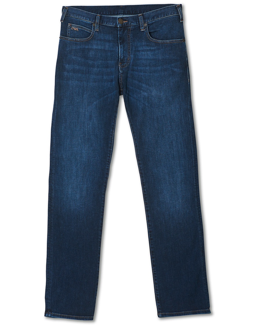 Herre | | Emporio Armani | Regular Fit Jeans Dark Blue