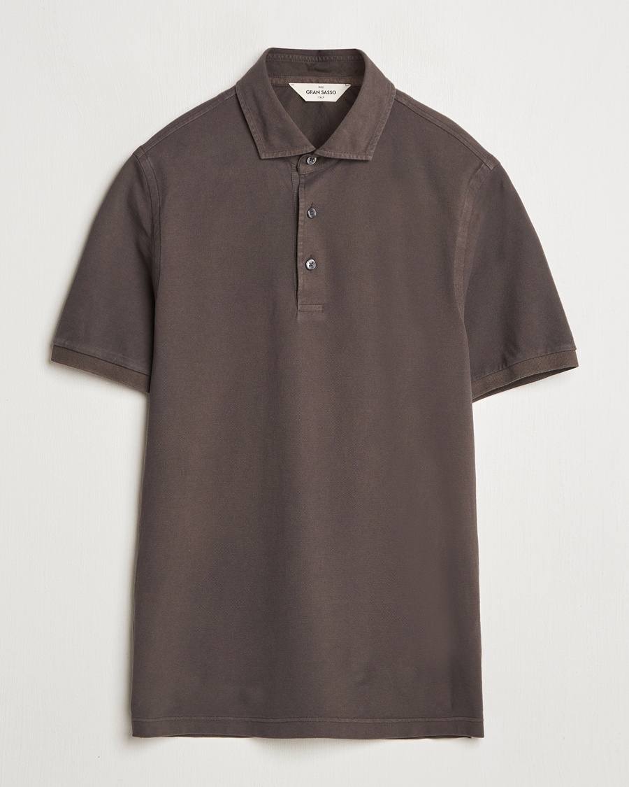 Herre | Gamle produktbilder | Gran Sasso | Washed Polo Brown
