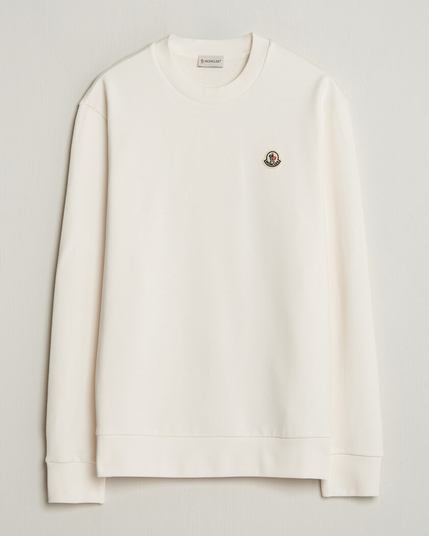 Moncler Logo Sweatshirt White – Hvit