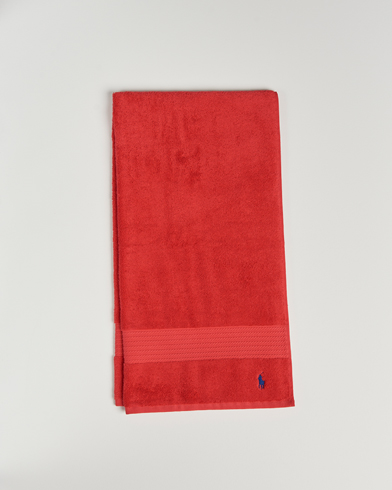 Herre | Tekstiler | Ralph Lauren Home | Polo Player Shower Towel 75x140 Red Rose