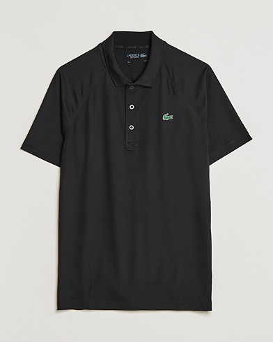Herre | Training | Lacoste Sport | Performance Ribbed Collar Polo Black