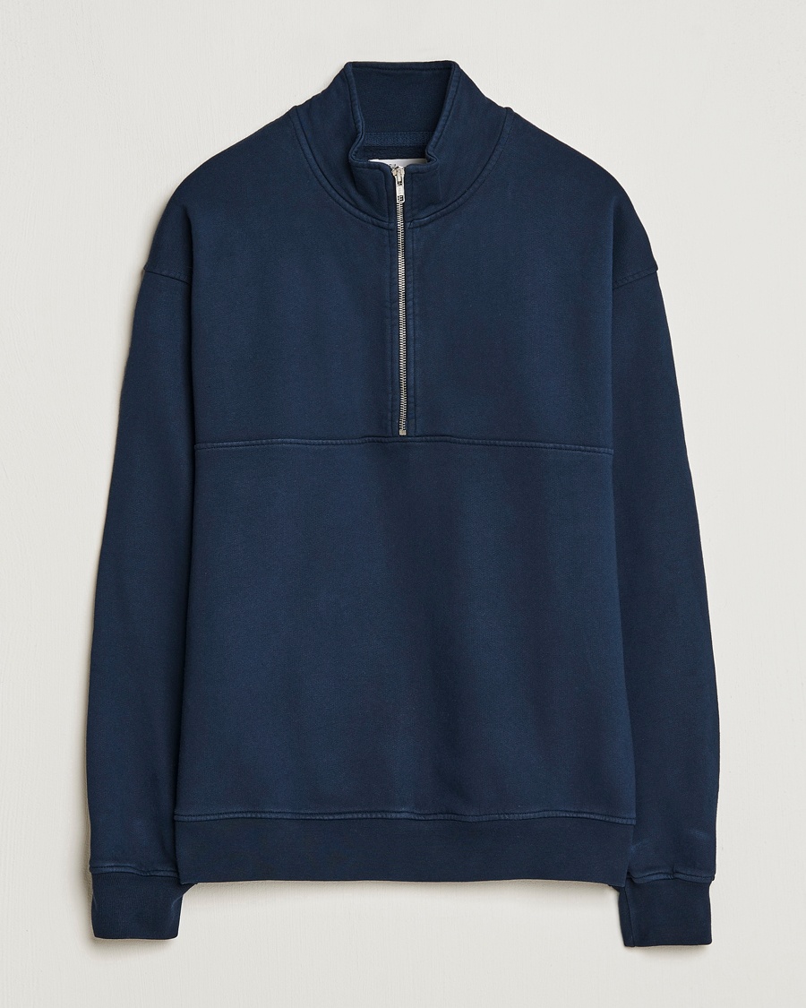 Herre | Half-zip | Colorful Standard | Classic Organic Half-Zip Navy Blue
