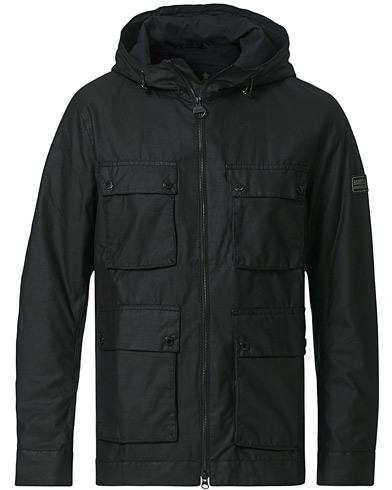 Herre | Voksede jakker | Barbour International | Mechanical Hooded A7 Waxed Jacket Black