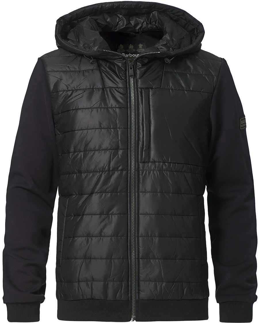 Barbour International Baffle Hybrid Full Zip Sweater Black Barbour International Baffle Hybrid Full Zip Sweater Black